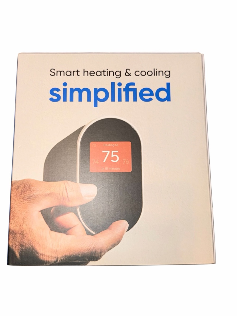 Wyze Smart Thermostat - Black and White with Red Display